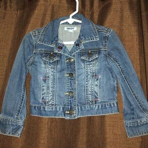 EUC DKNY Little Girls Jean Jacket Size 3T